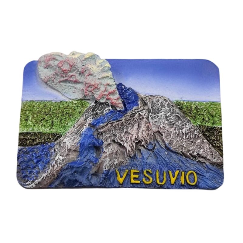 vesuvio volcano italy fridge magnet italian landmark collectible & travel gift idea