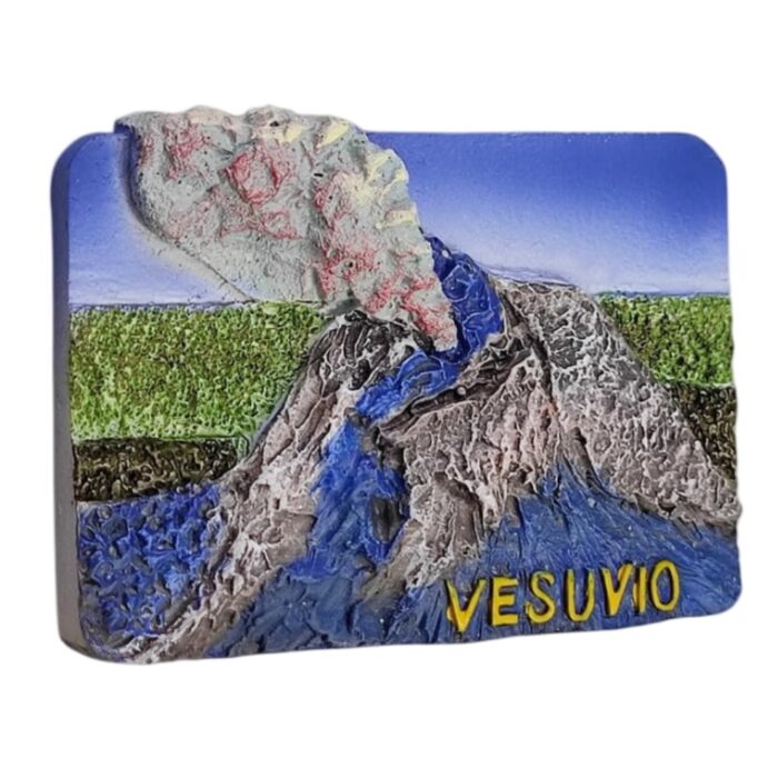 vesuvio volcano italy fridge magnet italian landmark collectible & travel gift idea