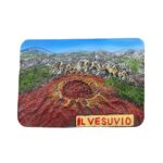 mount vesuvius italy fridge magnet volcano souvenir for nature lovers, travel collectible