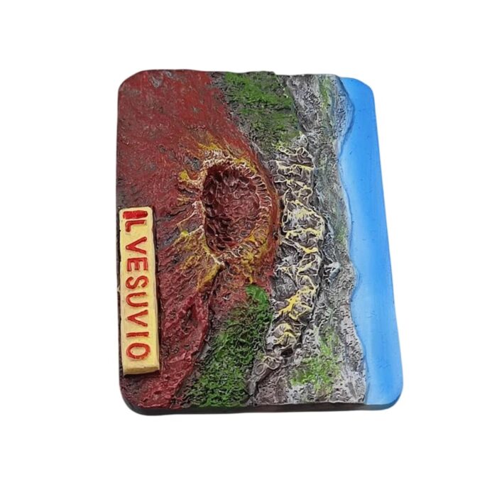 mount vesuvius italy fridge magnet volcano souvenir for nature lovers, travel collectible