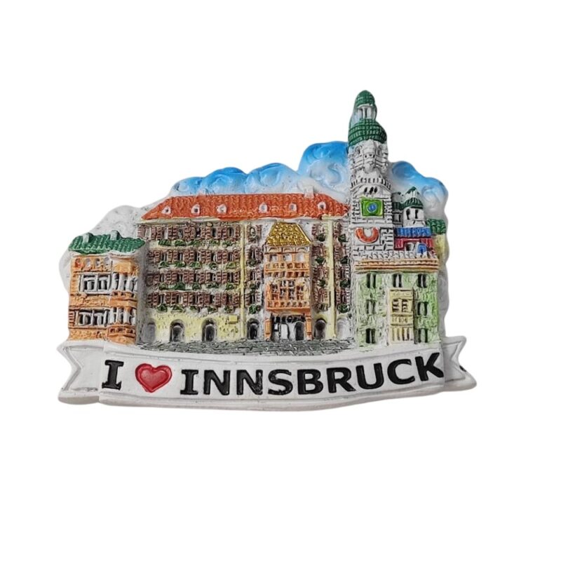 i love innsbruck austria fridge magnet colorful travel souvenir & cityscape magnet display
