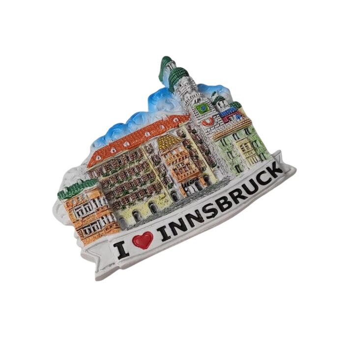 i love innsbruck austria fridge magnet colorful travel souvenir & cityscape magnet display