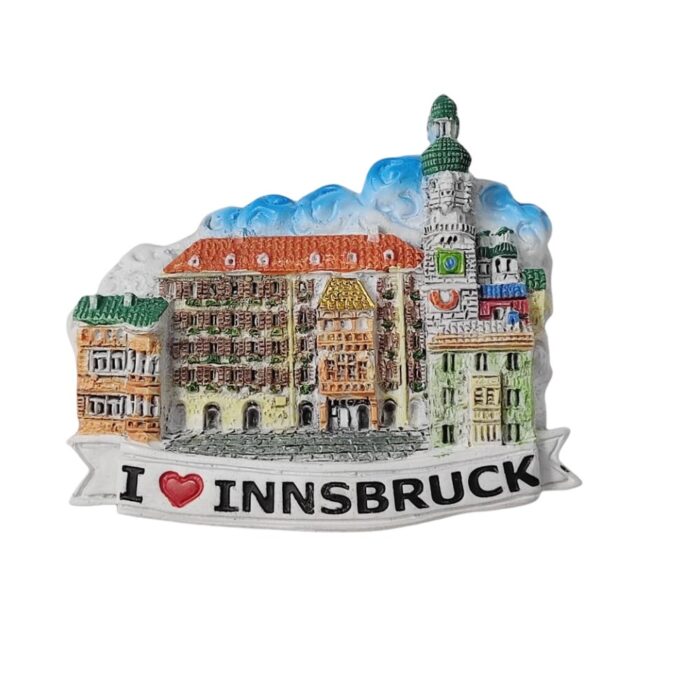 i love innsbruck austria fridge magnet colorful travel souvenir & cityscape magnet display