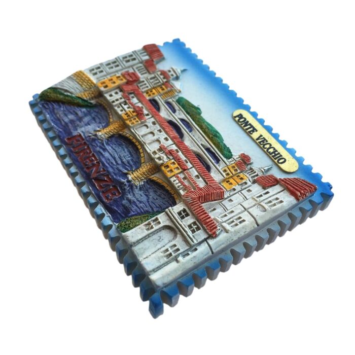 ponte vecchio florence fridge magnet – travel memory gift & decorative memo magnet