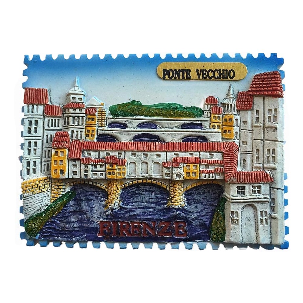 ponte vecchio florence fridge magnet – travel memory gift & decorative memo magnet
