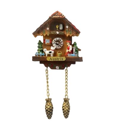 austria black forest style fridge magnet cuckoo clock travel gift & farmhouse home accent