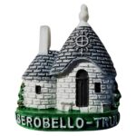 alberobello italy fridge magnet – trullo house miniature souvenir from puglia region – rustic charm decor