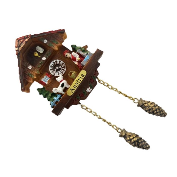 austria black forest style fridge magnet cuckoo clock travel gift & farmhouse home accent