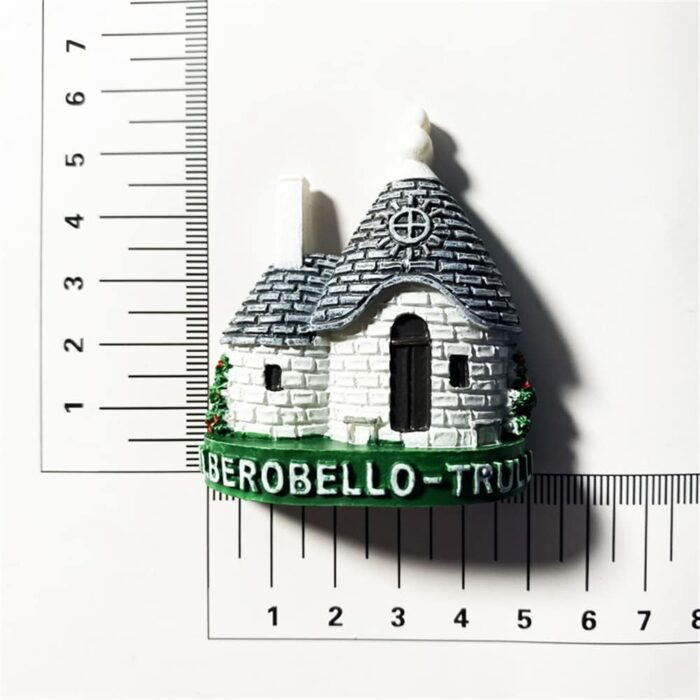 alberobello italy fridge magnet – trullo house miniature souvenir from puglia region – rustic charm decor