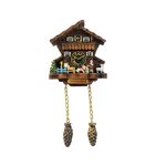 swiss chalet clock fridge magnet – traditional switzerland souvenir with 3d cuckoo clock design for rustic decor