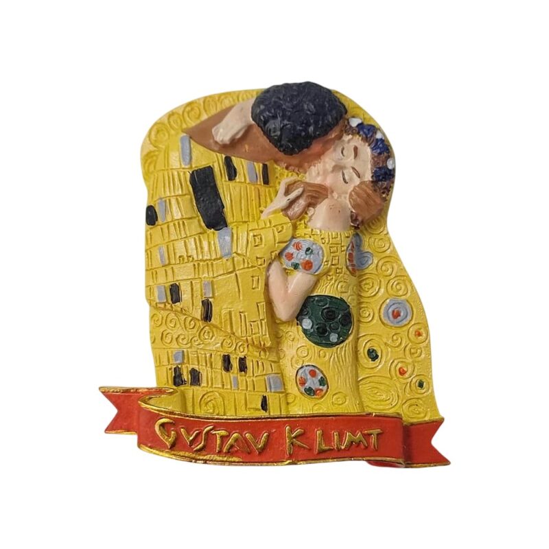 gustav klimt “the kiss” fridge magnets – austrian art souvenir & romantic decor gift