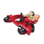 sicilia italy vespa couple fridge magnet – quirky travel souvenir & magnetic board gift