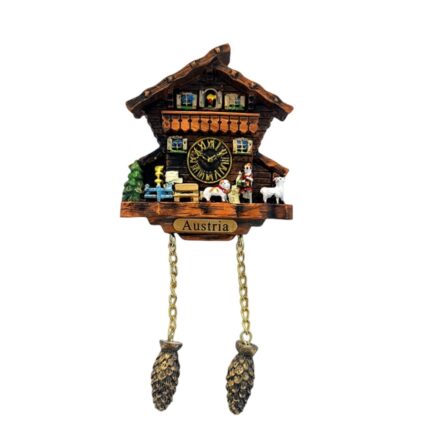 austria chalet fridge magnet rustic alpine travel souvenir & country kitchen decor