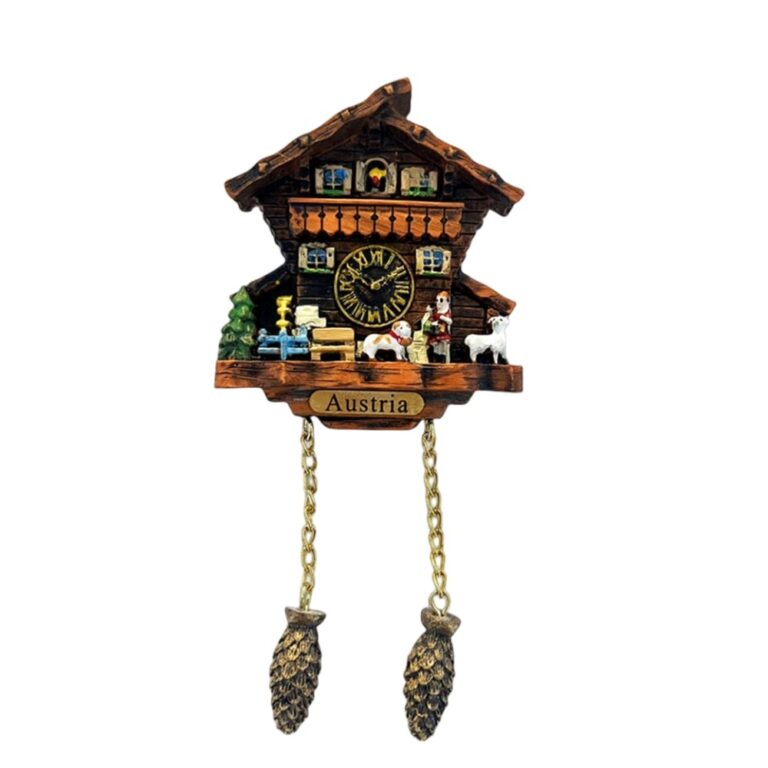 austria chalet fridge magnet rustic alpine travel souvenir & country kitchen decor