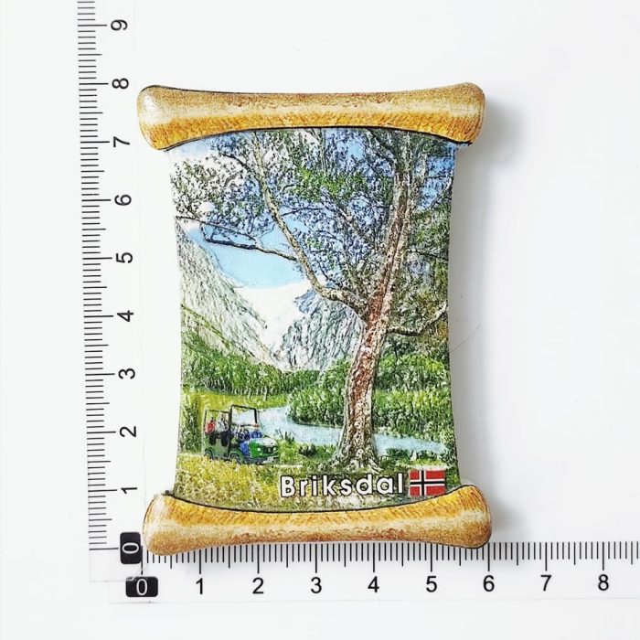 briksdal glacier norway fridge magnet – scenic nature travel souvenir & outdoor adventure gift