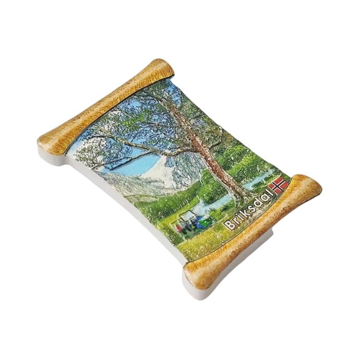 briksdal glacier norway fridge magnet – scenic nature travel souvenir & outdoor adventure gift