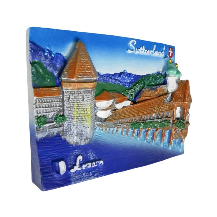 lucerne chapel bridge switzerland fridge magnet – scenic travel keepsake & classic gift for fridge or office