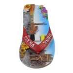 siena italy fridge magnet flip flop design travel memento & tuscan style decor