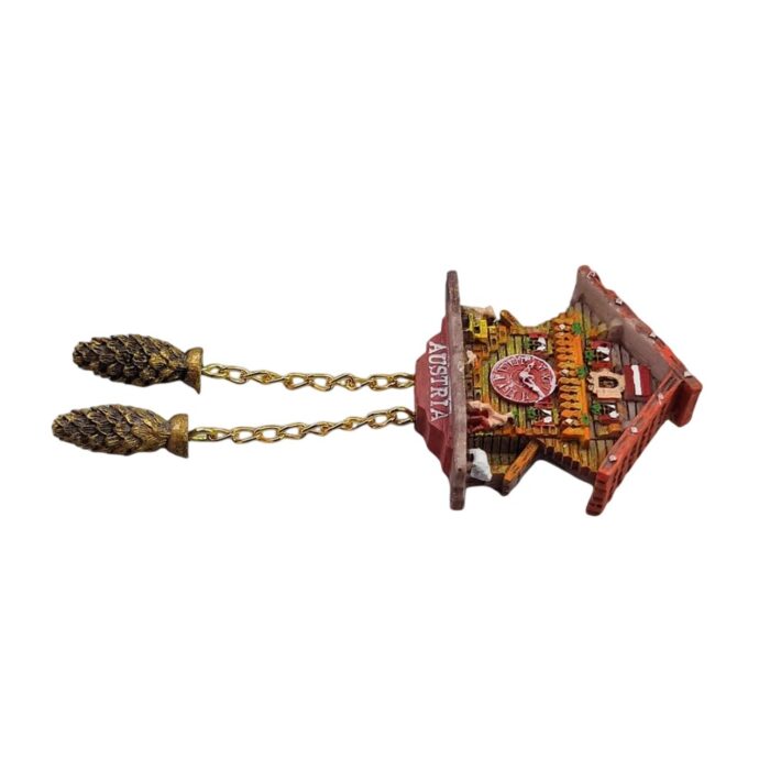 austria cuckoo clock fridge magnet alpine chalet travel keepsake & nostalgic wall decor