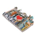 venice italy carnival design fridge magnet – i love venezia travel memento & refrigerator ornament