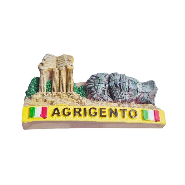 agrigento italy fridge magnet valley of the temples design – classical heritage gift & memo board ornament