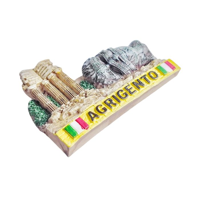 agrigento italy fridge magnet valley of the temples design – classical heritage gift & memo board ornament