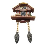 austria chalet cuckoo clock fridge magnet – alpine style travel memory & rustic fridge decor