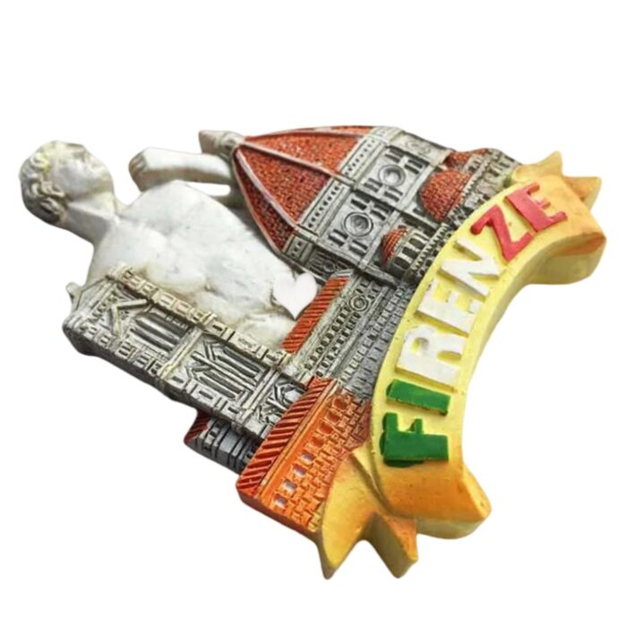 florence italy fridge magnet david statue & duomo 3d souvenir for art lovers & culture collectors