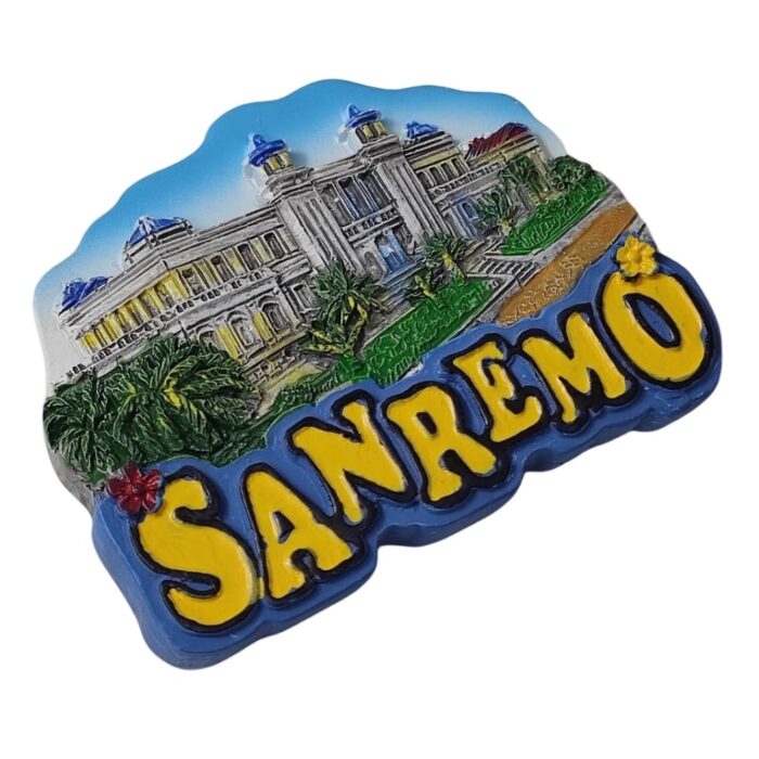 sanremo italy fridge magnet riviera city souvenir gift & retro travel vibe decoration