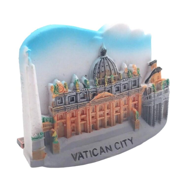 vatican city fridge magnet – miniature landmark souvenir & magnetic whiteboard ornament