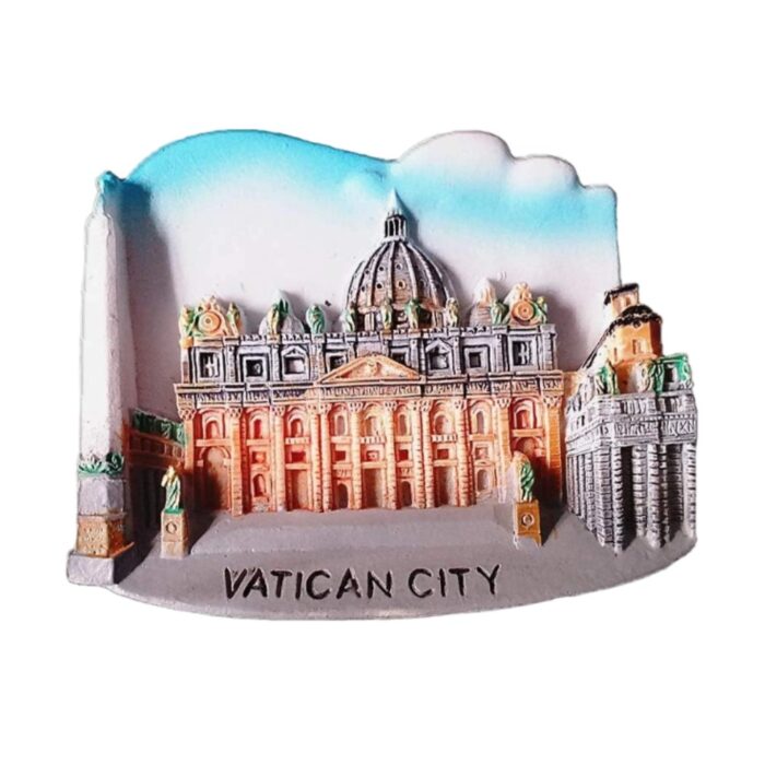 vatican city fridge magnet – miniature landmark souvenir & magnetic whiteboard ornament