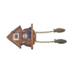 austria chalet fridge magnet – alpine cabin clock style travel gift & rustic whiteboard decoration