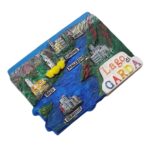 lago di garda italy map fridge magnet – italian travel souvenir gift & scenic lake home decoration