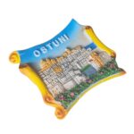 ostuni historic italy fridge magnet – baroque skyline souvenir & artistic kitchen reminder