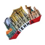 vienna austria fridge magnet – iconic city landmarks in colorful 3d, travel keepsake & fridge art