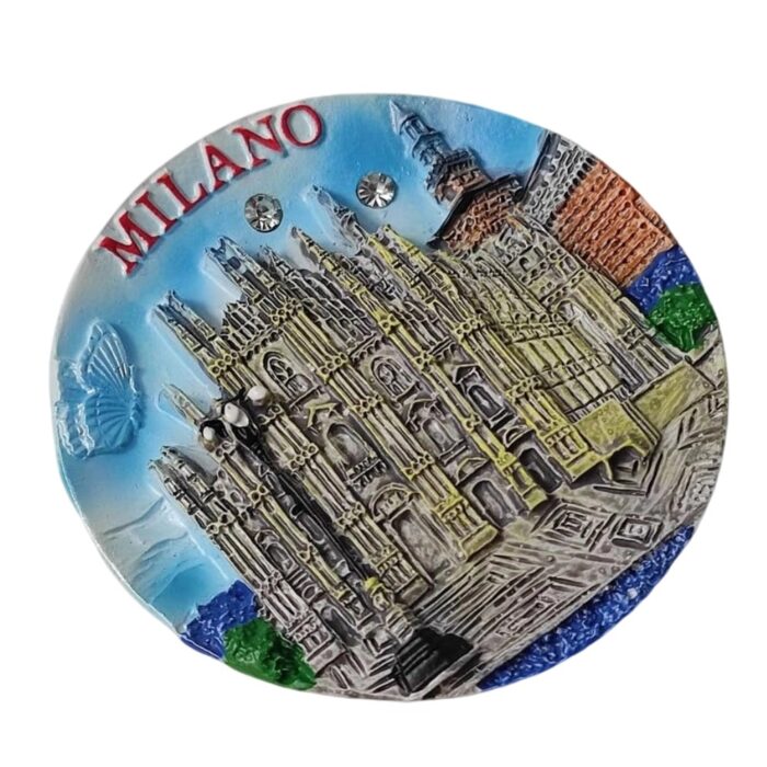 milano italy fridge magnet duomo cathedral travel souvenir & elegant italian decor
