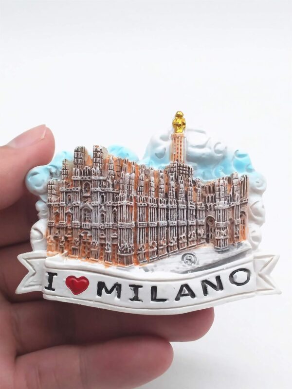 i love milano italy fridge magnet – cathedral travel keepsake & whiteboard display decor