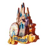 orlando usa fridge magnet – amusement park theme travel gift & colorful whiteboard collection