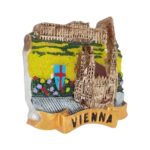 vienna austria fridge magnet – historical cathedral and palace view, travel keepsake & office display