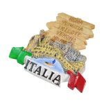 italia landmark cities fridge magnet featuring rome, venice, milan – vintage tourist gift & kitchen art