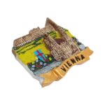 vienna austria fridge magnet – historical cathedral and palace view, travel keepsake & office display