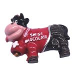 swiss chocolate cow fridge magnet – fun switzerland souvenir gift for chocolate lovers & fridge art fans