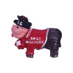 swiss chocolate cow fridge magnet – fun switzerland souvenir gift for chocolate lovers & fridge art fans