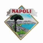 napoli italy fridge magnet bay of naples coastal view, southern italy travel gift & fridge decor