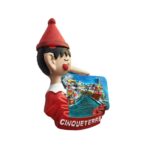 cinque terre italy fridge magnet – pinocchio coastal scene travel gift & fun decor idea