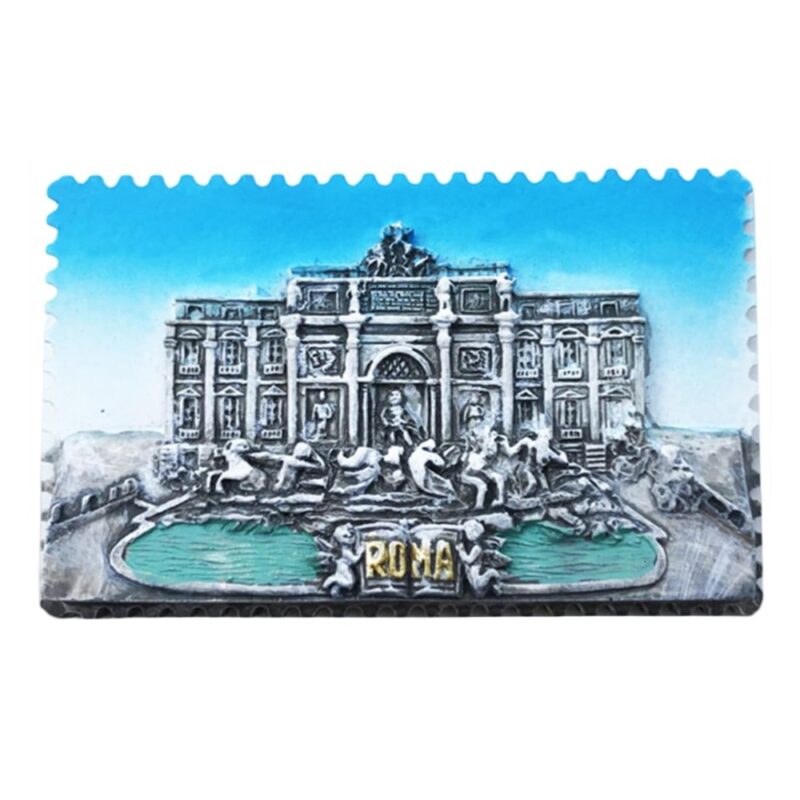 rome italy fridge magnet – trevi fountain travel keepsake & collector’s classical decor