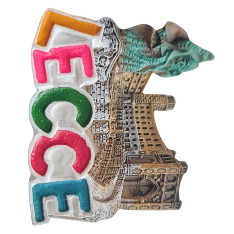 lecce italy fridge magnet – baroque architecture travel souvenir & mediterranean gift idea