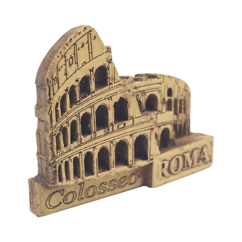 rome colosseo fridge magnet – sepia style italy souvenir & vintage roman decor accent