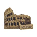 rome colosseo fridge magnet – sepia style italy souvenir & vintage roman decor accent