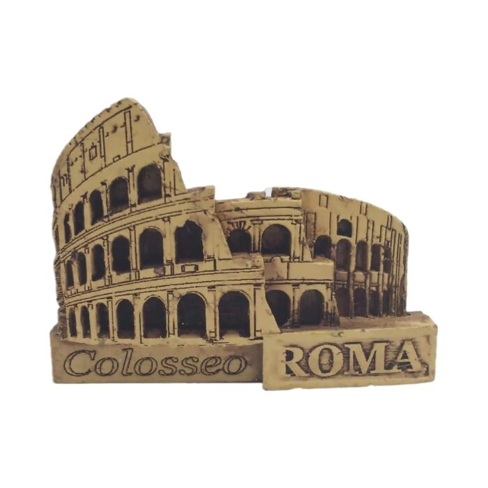 rome colosseo fridge magnet – sepia style italy souvenir & vintage roman decor accent